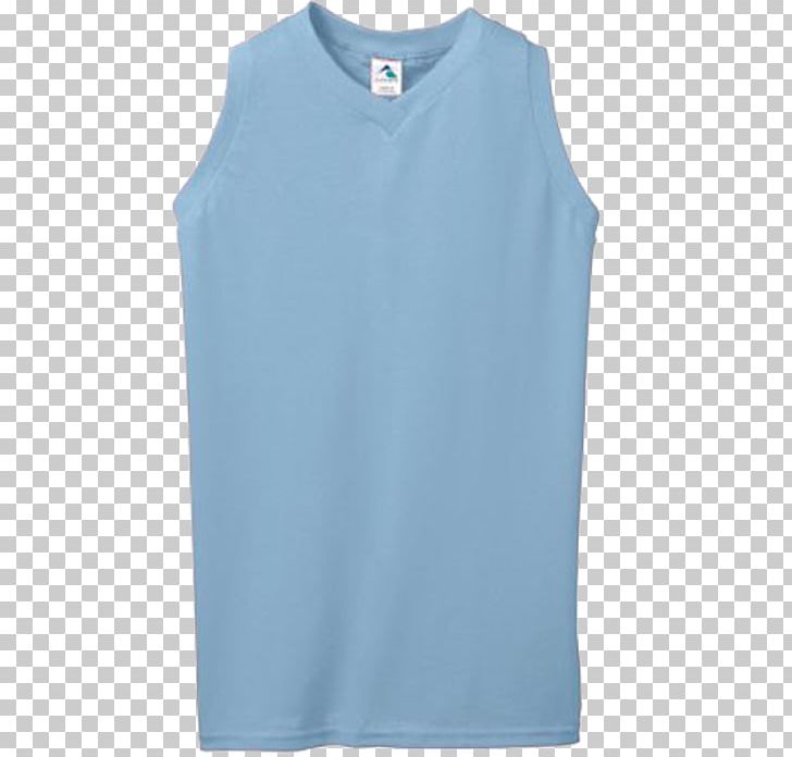 T-shirt Sleeveless Shirt Neckline PNG, Clipart, Active Shirt, Active Tank, Augusta, Blue, Button Free PNG Download