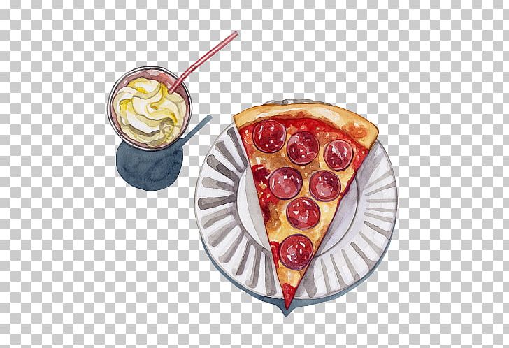 Pizza Drawing Watercolor Painting PNG, Clipart, Art, Banana, Dessert, Dish, Drawing Free PNG Download