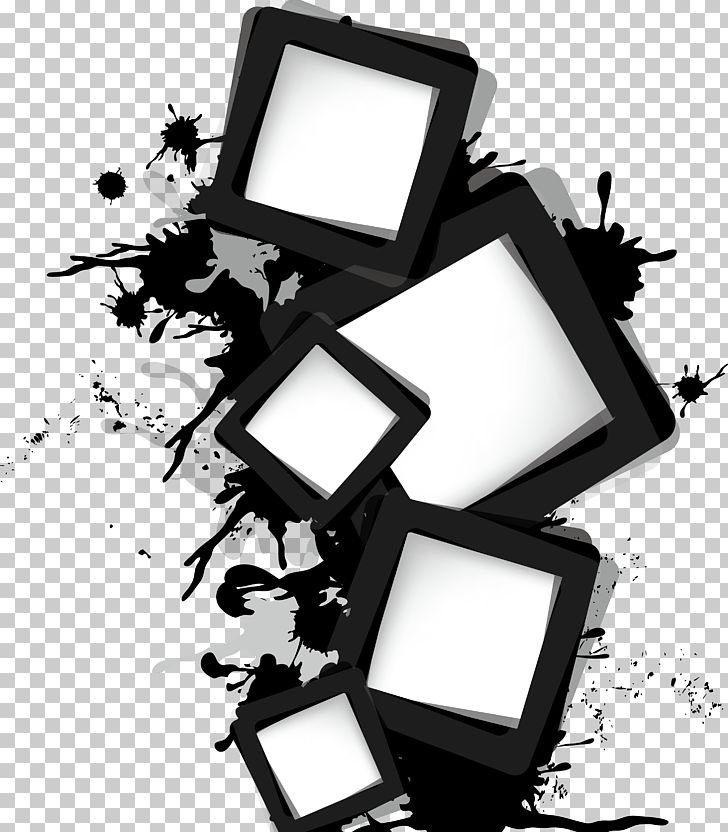 Ink Border PNG, Clipart, Abstract, Abstract Background, Background, Black And White, Border Texture Free PNG Download