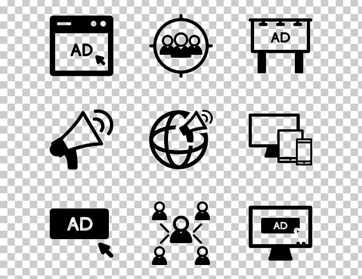Digital Marketing Advertising Media Selection Computer Icons PNG, Clipart, Advertising Media Selection, Angle, Black, Black And White, Brand Free PNG Download