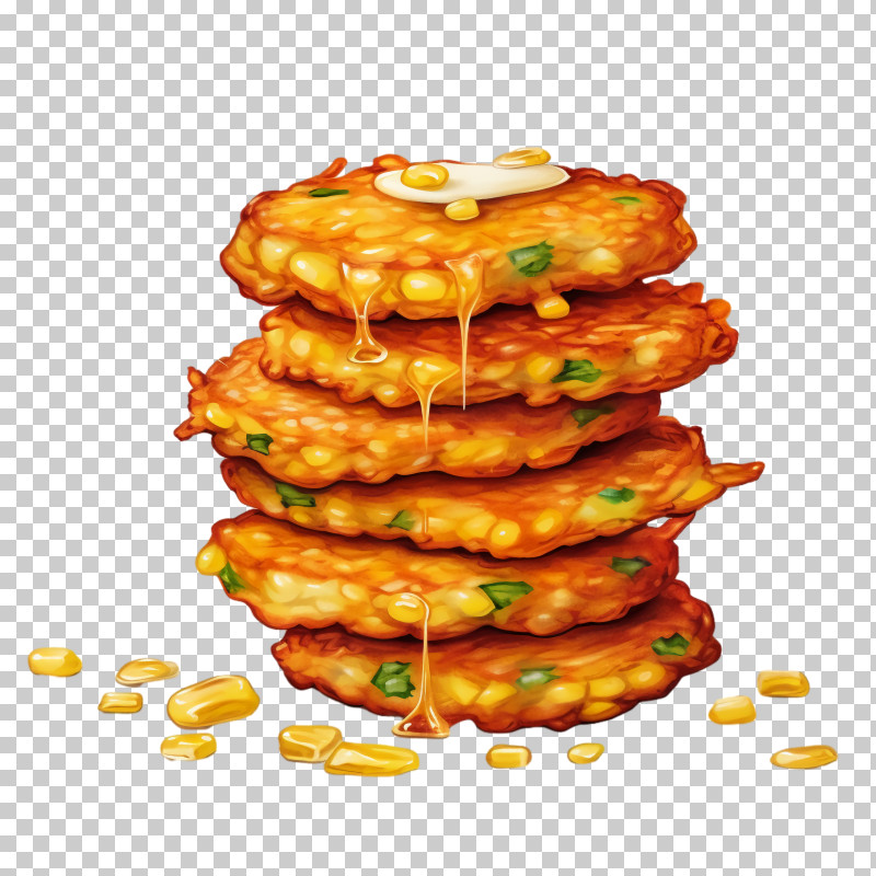 Corn Fritters - Corn Fritters Drizzled With Honey PNG