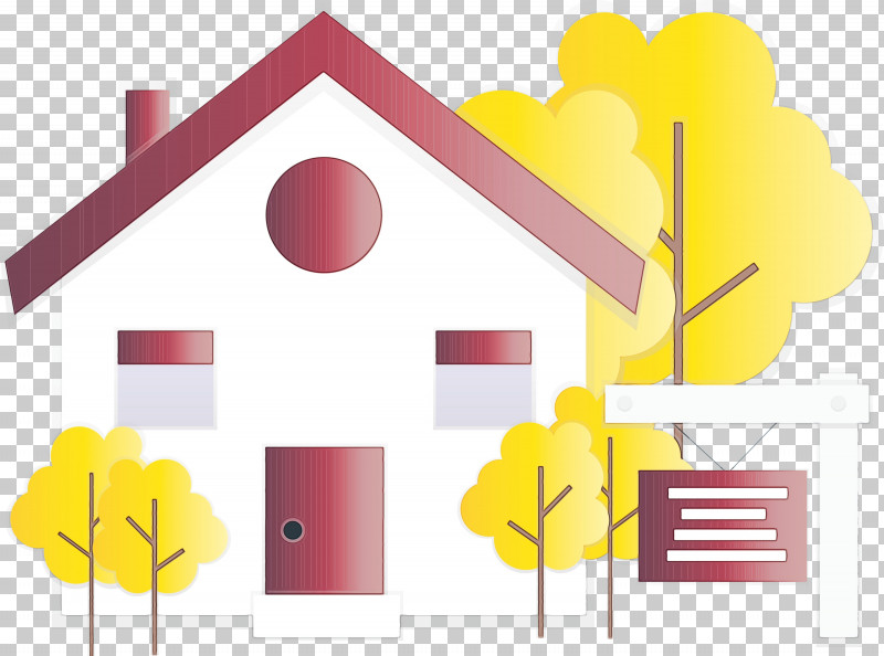 Line Yellow House Sign PNG, Clipart, For Sale, Home For Sale, House, Line, Paint Free PNG Download