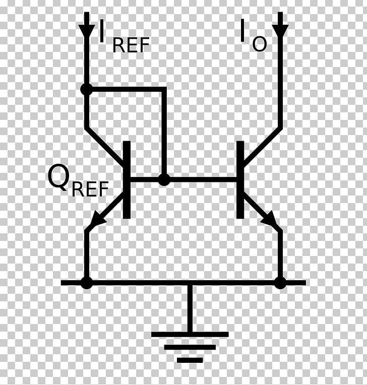 Current Mirror Bipolar Junction Transistor Electric Current Small-signal Model Electronic Circuit PNG, Clipart, Angle, Area, Black, Black And White, Common Emitter Free PNG Download
