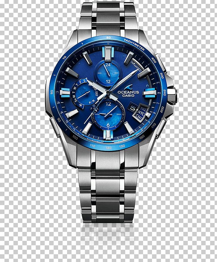 Watch Casio Oceanus Baume Et Mercier Blue Clock PNG, Clipart, Accessories, Automatic Watch, Baume Et Mercier, Blue, Brand Free PNG Download