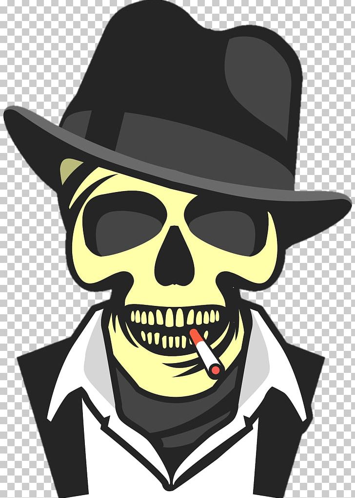 Graphics Gangster Skull PNG, Clipart, Bone, Cowboy Hat, Eyewear, Facial Hair, Fantasy Free PNG Download