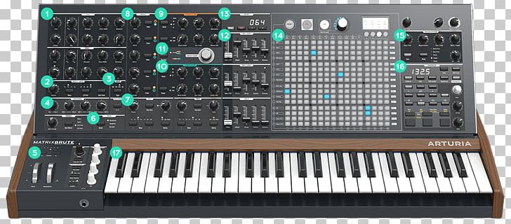 Arturia MiniBrute Steiner-Parker Synthacon Minimoog Voyager Analog Synthesizer PNG, Clipart, Digital Piano, Electronics, Miscellaneous, Musical Instrument Accessory, Musical Keyboard Free PNG Download