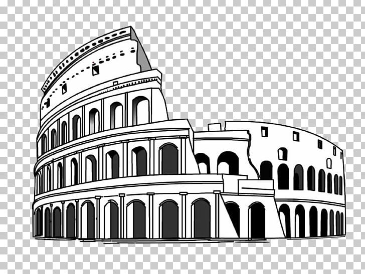 Colosseum Wall Decal Sticker PNG, Clipart, Architecture, Black And White, Brand, Building, Decal Free PNG Download