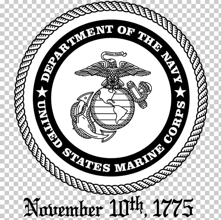 United States Marine Corps United States Of America Logo Graphics Marines PNG, Clipart, Area, Badge, Black And White, Brand, Circle Free PNG Download