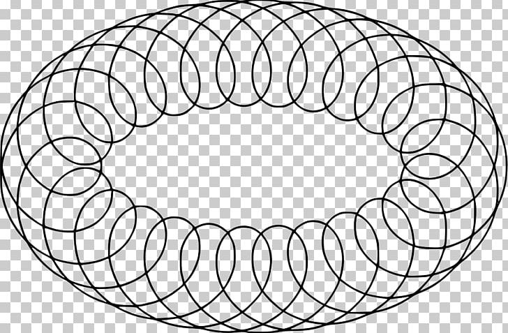 Circle Roulette Epitrochoid Spirograph Curve PNG, Clipart, Angle, Area, Basket, Black And White, Centre Free PNG Download