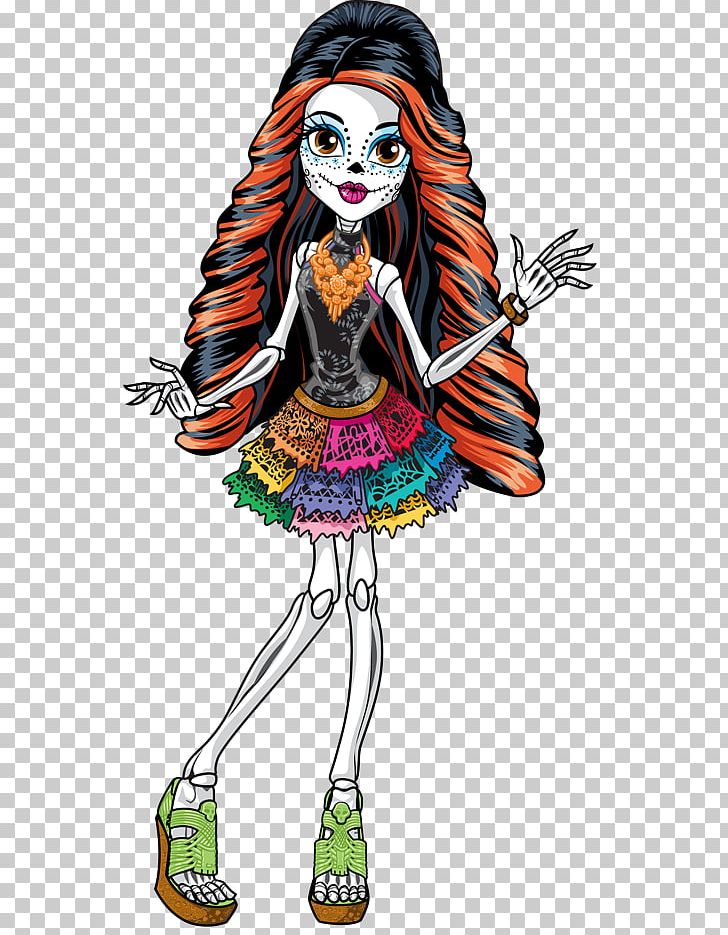 Skelita Calaveras Monster High Doll Ghoul PNG, Clipart, Art, Calaca, Cartoon, Character, Costume Free PNG Download