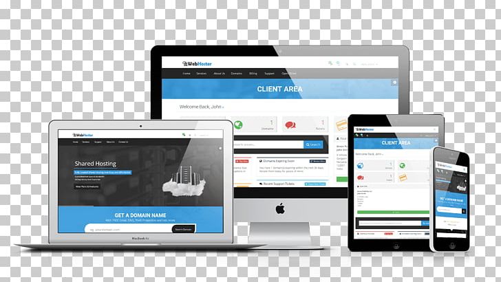 Responsive Web Design Web Hosting Service Web Template System PNG, Clipart, Brand, Business, Communication, Communication Device, Cpanel Free PNG Download