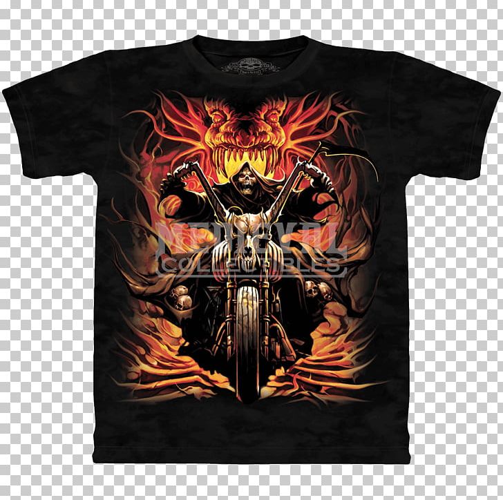 T-shirt Death Motorcycle Human Skull Symbolism PNG, Clipart, Brand, Clothing, Death, Fashion, Fictional Character Free PNG Download