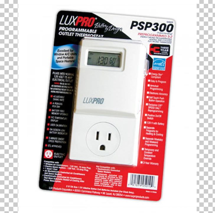 Lux Products Programmable Thermostat Air Conditioning Timer PNG, Clipart, Ac Power Plugs And Sockets, Air Conditioning, Ampere, Control System, Electricity Free PNG Download