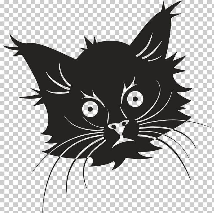 Whiskers Kitten Domestic Short-haired Cat PNG, Clipart, Animals, Araba Sticker, Black, Black And White, Carnivoran Free PNG Download