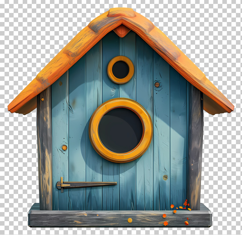 Realistic Style Birdhouse - Small Cute Doodle Birdhouse PNG