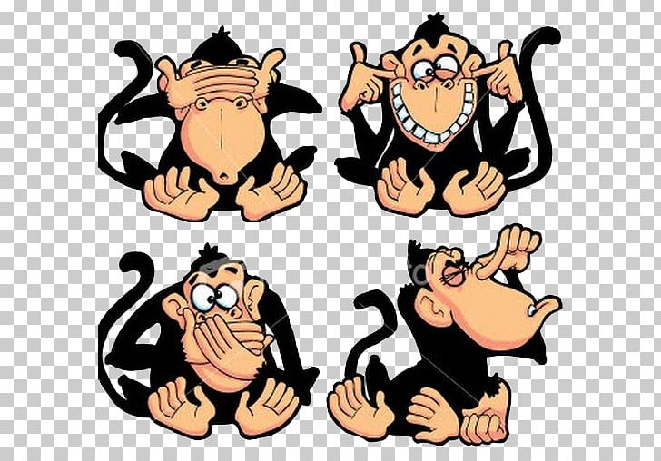 Three Wise Monkeys The Evil Monkey PNG, Clipart, Arm, Big Cats, Carnivoran, Cartoon, Cat Like Mammal Free PNG Download