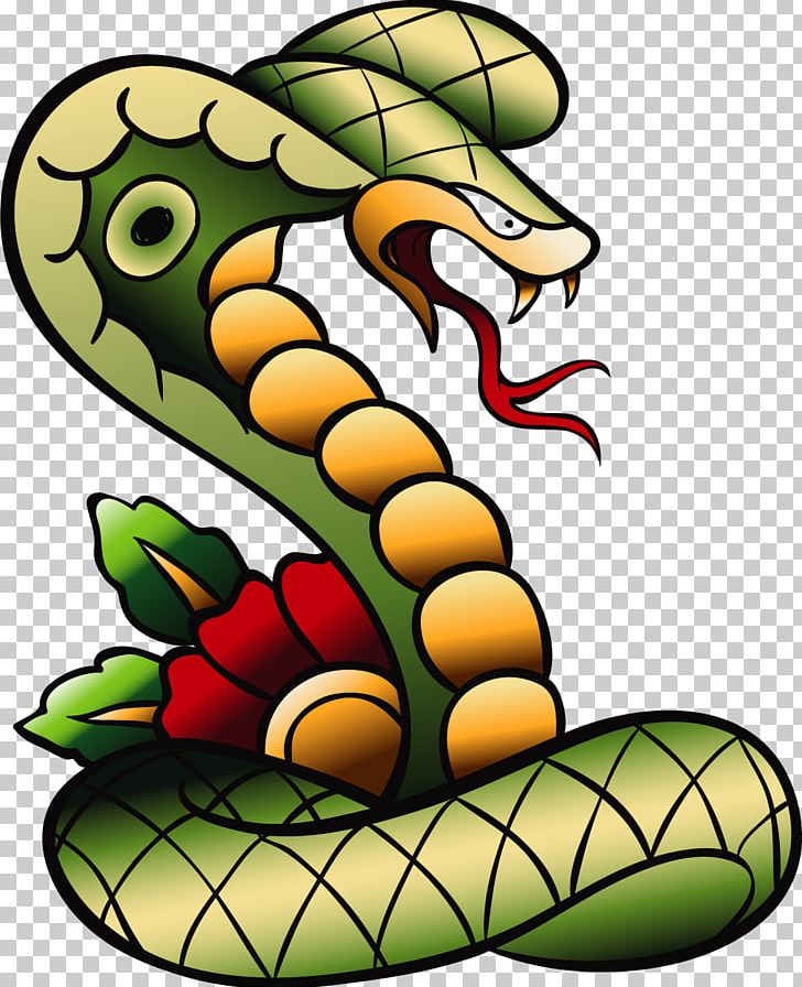 Snake Old School (tattoo) Flash Sleeve Tattoo PNG, Clipart, Animal, Animals, Background Green, Badge, Fashion Free PNG Download