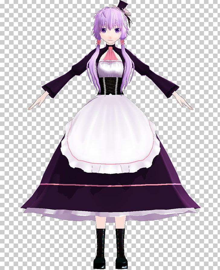 Yuzuki Yukari MikuMikuDance Maid Voiceroid The Bitchelor PNG, Clipart, Anime, Bitchelor, Clothing, Costume, Costume Design Free PNG Download