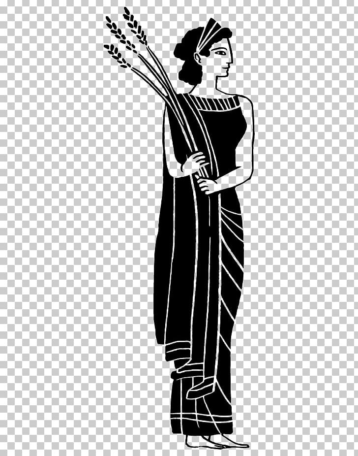 Demeter Mount Olympus Hades Black And White Ceres PNG, Clipart, Art, Black, Clothing, Costume, Costume Design Free PNG Download