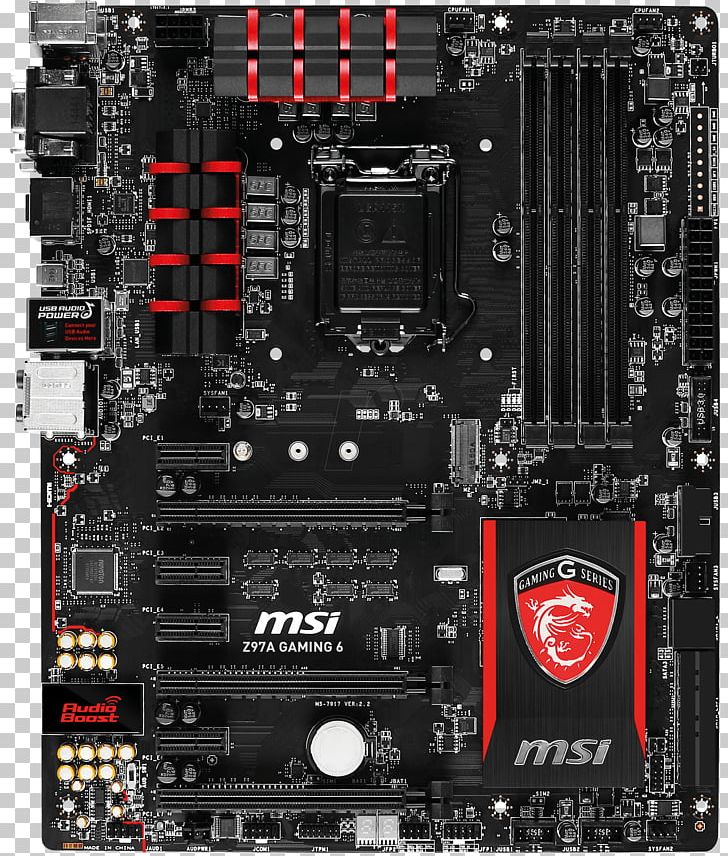 Graphics Cards & Video Adapters Computer Cases & Housings MSI ATX DDR3 2600 LGA 1150 Motherboards Z97A GAMING 6 Computer Hardware PNG, Clipart, Atx, Central Processing Unit, Computer, Computer Hardware, Electronic Device Free PNG Download
