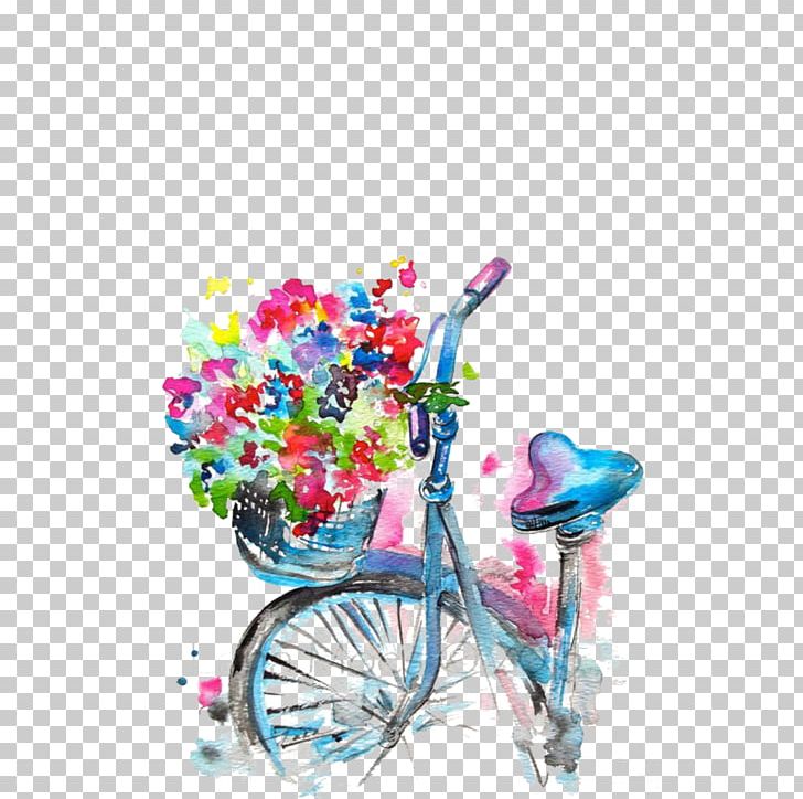 Watercolor: Flowers Watercolor Painting Art Illustration PNG, Clipart, Art, Artist, Bicycle, Bike, Body Jewelry Free PNG Download