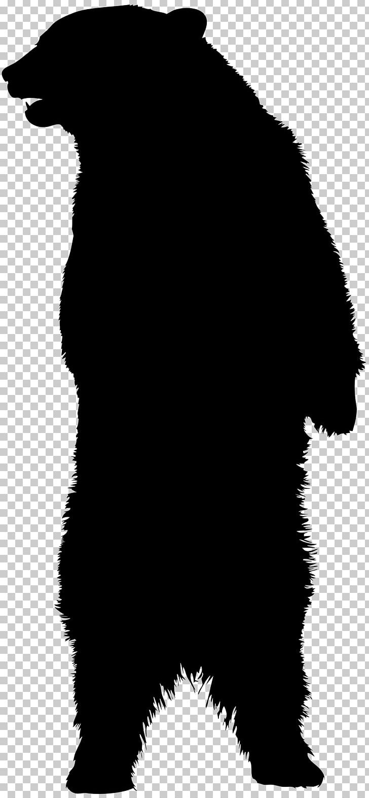 American Black Bear Silhouette PNG, Clipart, American Black Bear, Animals, Bear, Black, Black And White Free PNG Download