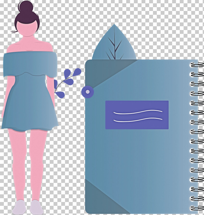 Notebook Girl PNG, Clipart, Girl, Notebook, Paper Product, Purple, Violet Free PNG Download