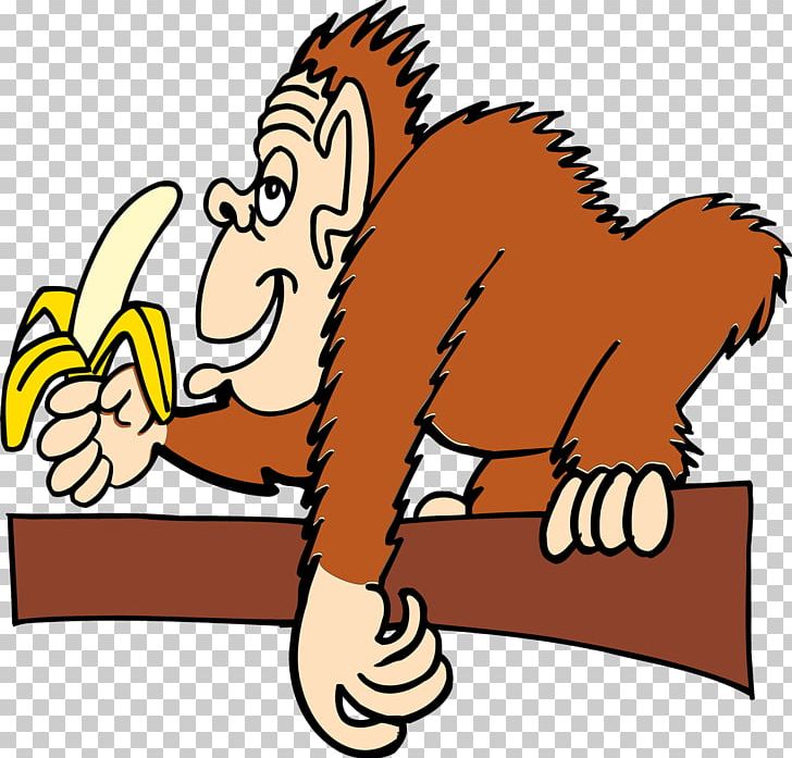Ape Banana Monkey PNG, Clipart, Animals, Ape, Area, Artwork, Banana Free PNG Download
