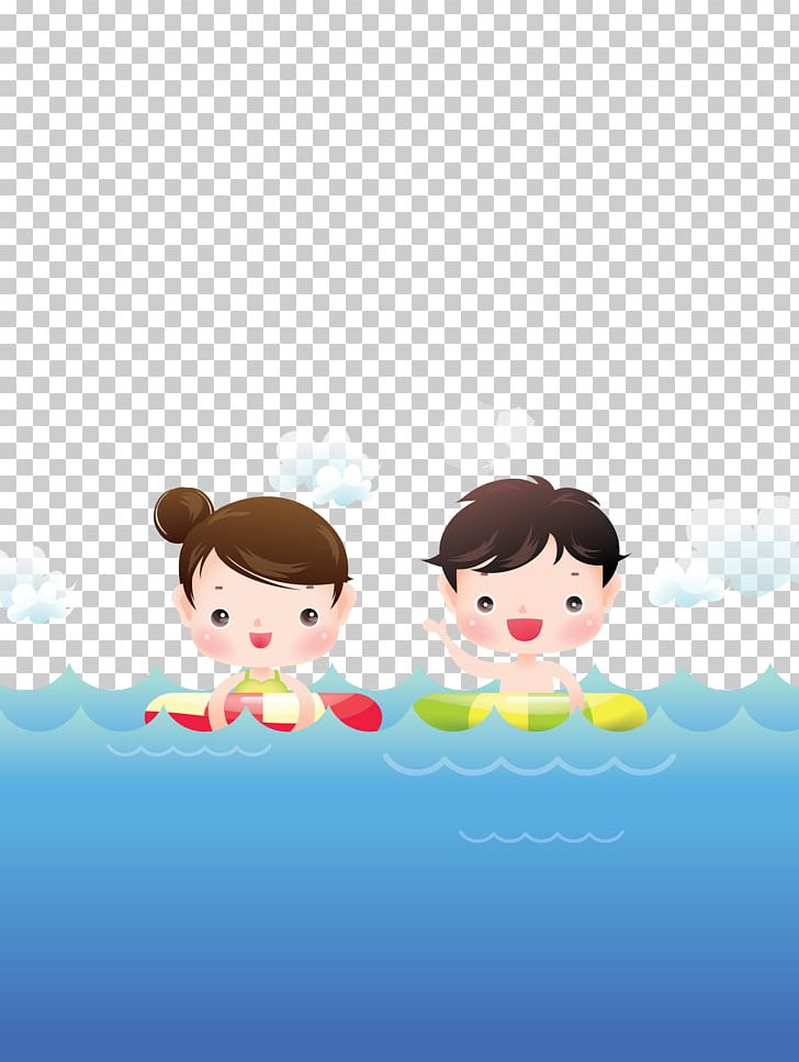 Child Swimming Cartoon Illustration PNG, Clipart, Art, Background Vector, Boy, Children, Childrens Free PNG Download