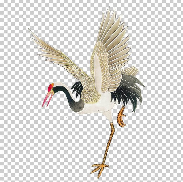 Crane Gongbi Watercolor Painting Art PNG, Clipart, Art, Bird, Chinese Painting, Cran, Culture Free PNG Download