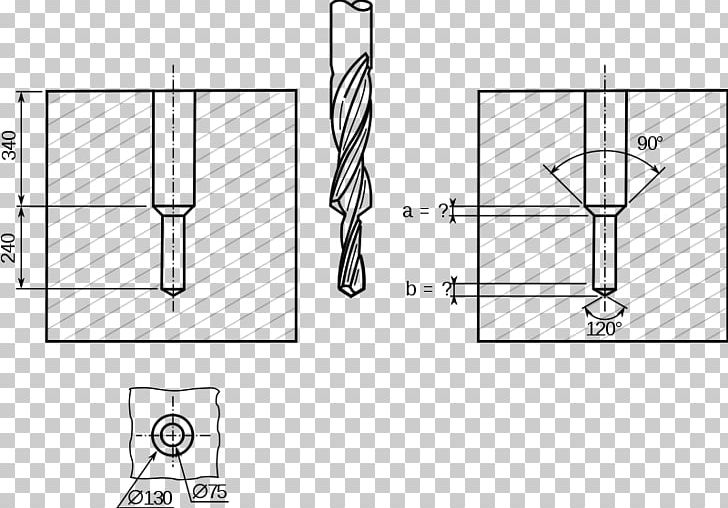 Drill Bit Technical Drawing Walbro Paper PNG, Clipart, Angle, Architectural Engineering, Area, Artwork, Black And White Free PNG Download