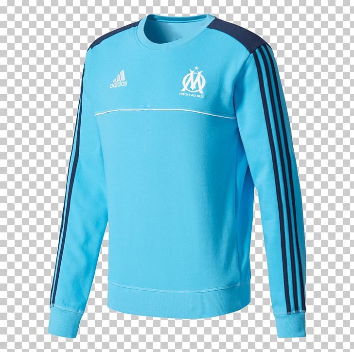 Olympique De Marseille Tracksuit Hoodie T-shirt Sweater PNG, Clipart, Active Shirt, Adidas, Aqua, Azure, Blue Free PNG Download