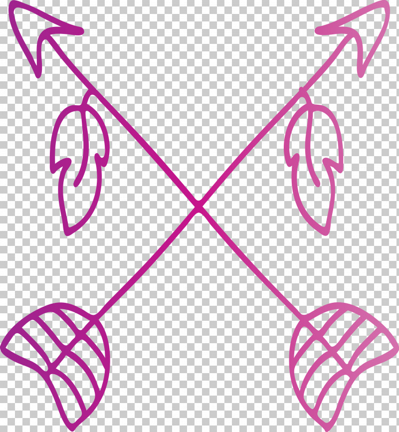 Boho Arrow PNG, Clipart, Boho Arrow, Line, Line Art, Magenta, Pink Free PNG Download