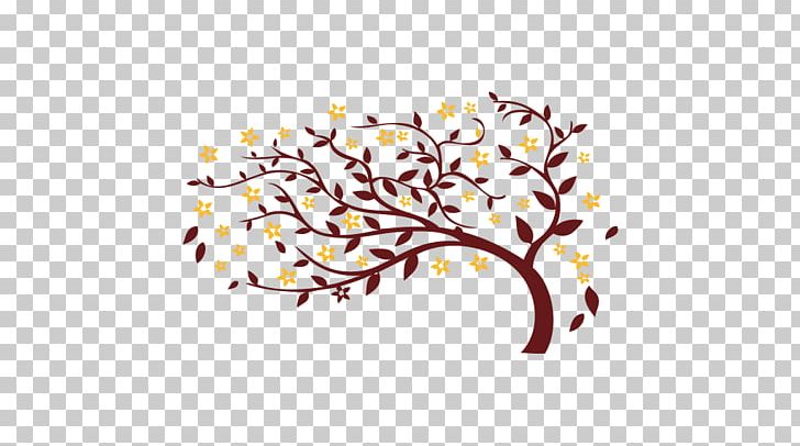 Tree Color Wind Flower Orange PNG, Clipart, Art, Blossom, Branch, Color, Computer Wallpaper Free PNG Download