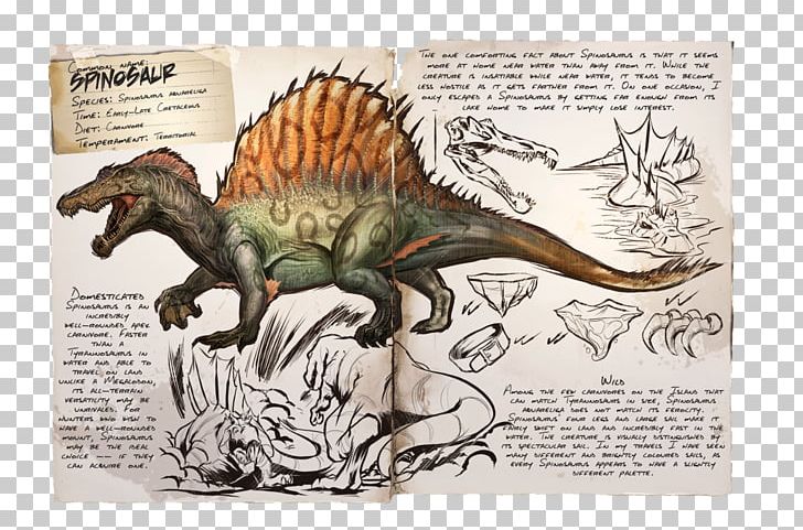 ARK: Survival Evolved Spinosaurus Baryonyx Tyrannosaurus Therizinosaurus PNG, Clipart, Ankylosaurus, Ark, Ark Survival, Ark Survival Evolved, Baryonyx Free PNG Download