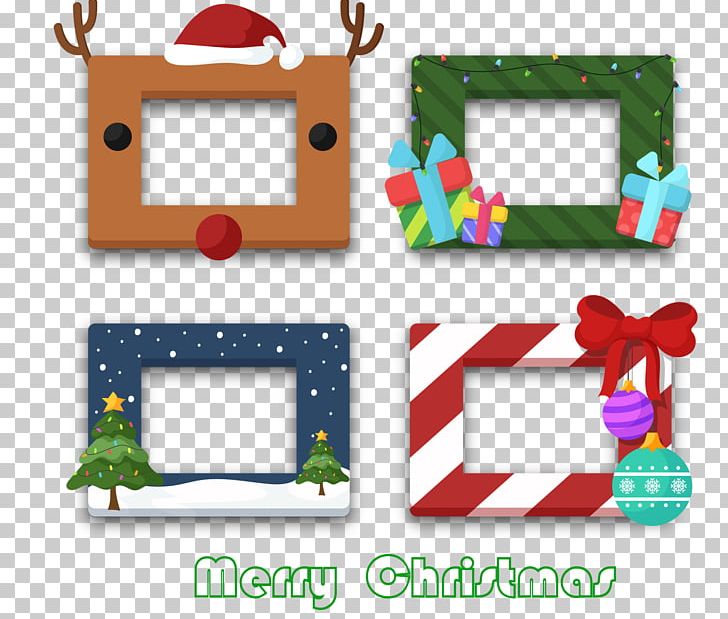 Christmas Tree Party Frame Photo Booth PNG, Clipart, Christmas, Christmas Decoration, Christmas Elements, Christmas Frame, Christmas Lights Free PNG Download