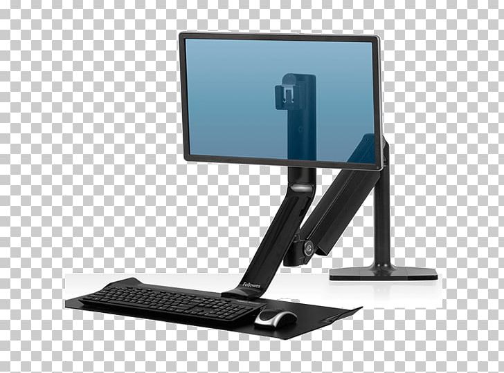 Sit-stand Desk Paper Fellowes Brands PNG, Clipart, Angle, Computer Monitor, Computer Monitor Accessory, Desk, Desktop Computer Free PNG Download