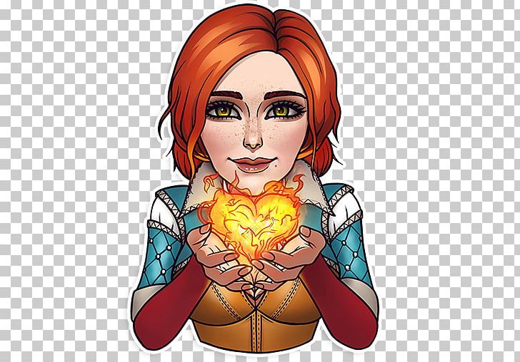 Vedmak The Witcher Telegram Sticker Mouth PNG, Clipart, Art, Brown Hair, Cartoon, Face, Fiction Free PNG Download