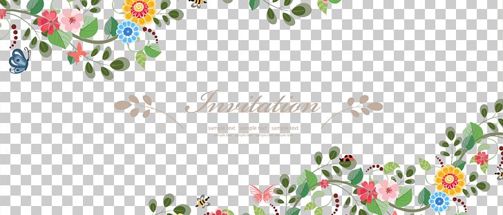 Wedding Invitation Flower Euclidean PNG, Clipart, Border, Brand, Creative Floral Border, Design, Encapsulated Postscript Free PNG Download
