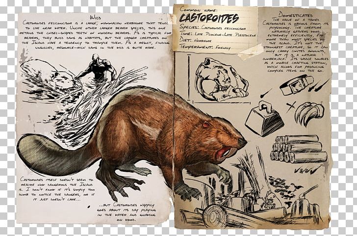 ARK: Survival Evolved Beaver Castoroides Mammal Dinosaur PNG, Clipart, Animals, Ark Survival Evolved, Arthropleura, Beaver, Carnivoran Free PNG Download