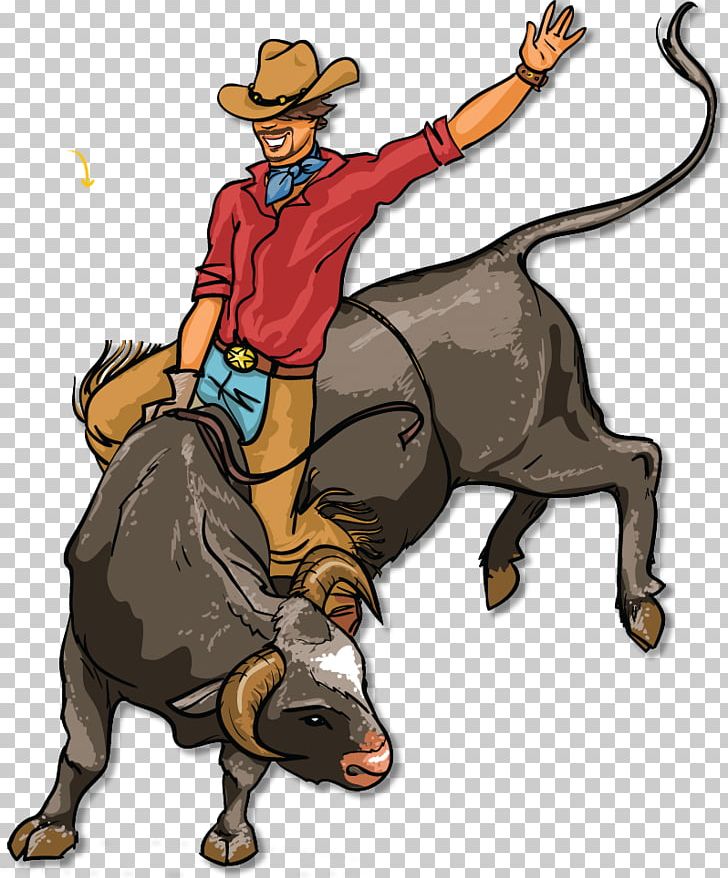 Bull Riding Rodeo PNG, Clipart, Animals, Bull, Bull Riding, Cartoon, Cattle Like Mammal Free PNG Download