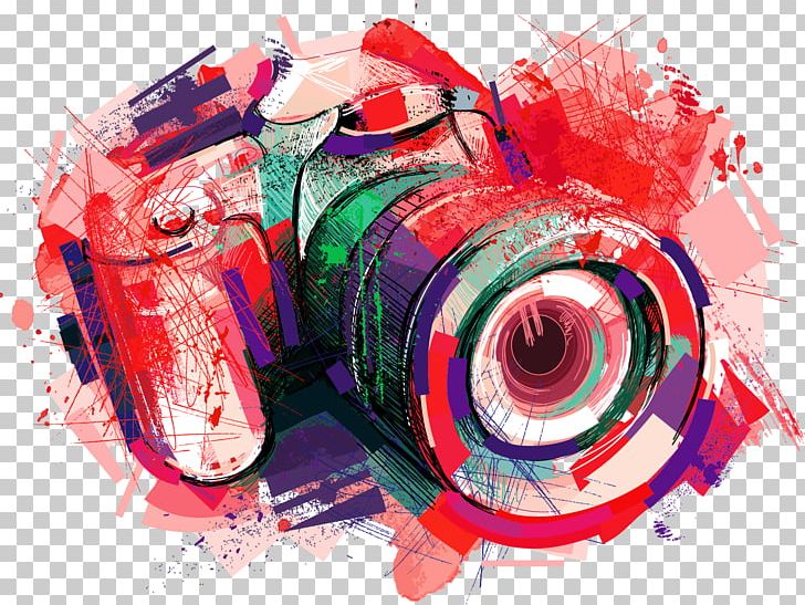 Camera Photography Watercolor Painting PNG, Clipart, Decorative, Decorative Pattern, Flower Pattern, Fotolia, Geometric Pattern Free PNG Download