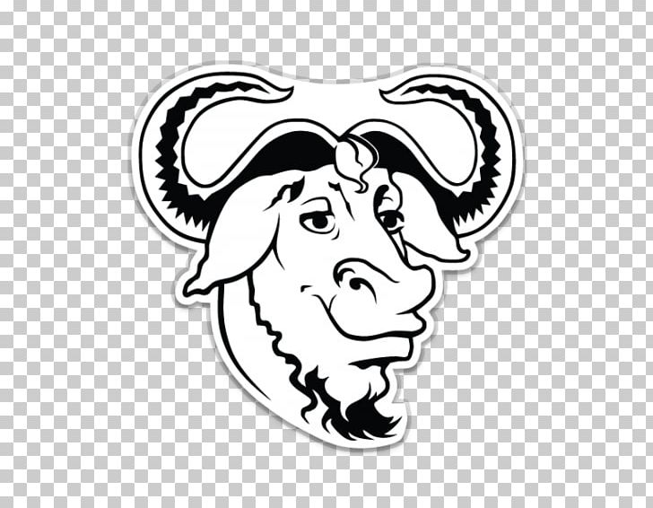 GNU/Linux Naming Controversy Sticker PNG, Clipart, Automake, Berkeley Software Distribution, Black And White, Cattle Like Mammal, Computer Software Free PNG Download