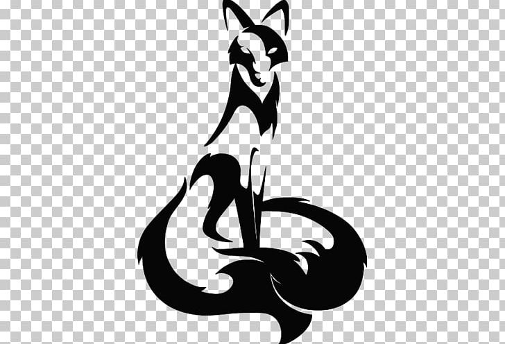 Nine-tailed Fox Kitsune Ninetales Tattoo PNG, Clipart, Animals, Art, Artwork, Black, Black And White Free PNG Download