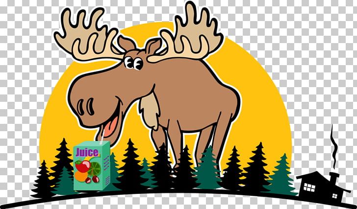 Moose White-tailed Deer Reindeer PNG, Clipart, Animals, Antler, Cartoon, Cattle Like Mammal, Deer Free PNG Download