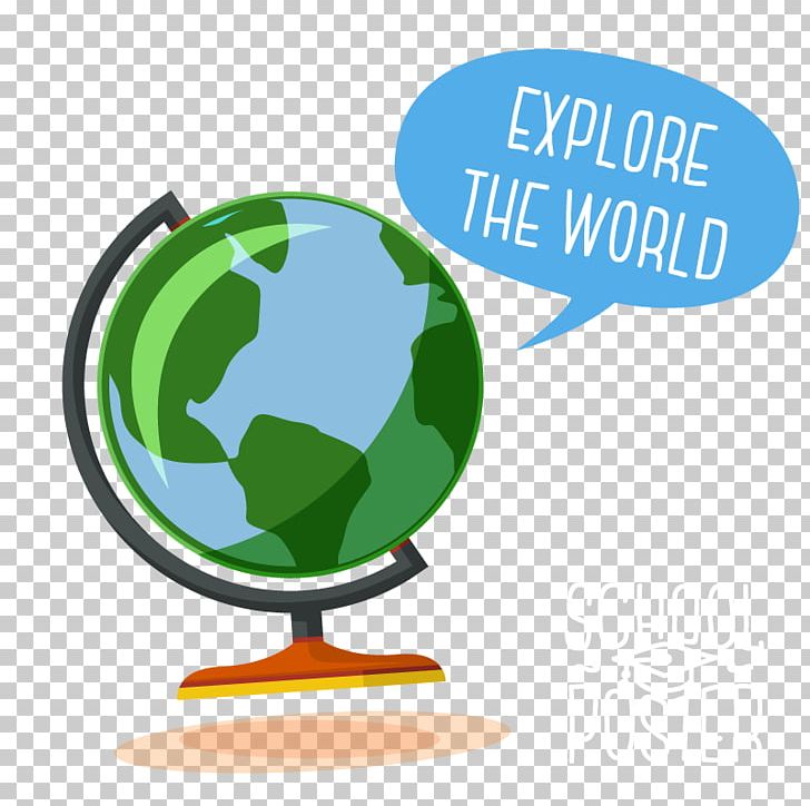 Globe Poster Illustration PNG, Clipart, Brand, Cartoon Globe, Communication, Earth Globe, Euclidean Vector Free PNG Download