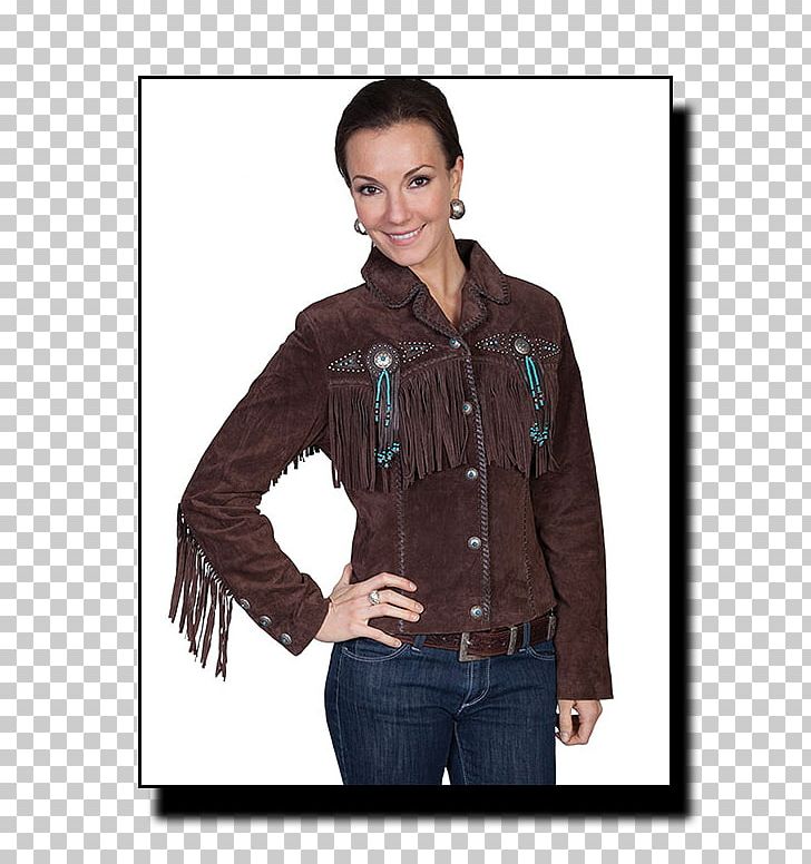 Suede Fringe Leather Jacket Coat PNG, Clipart, Bead, Buckskins, Button, Clothing, Coat Free PNG Download