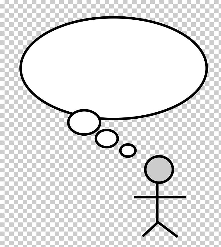 Thought Stick Figure Person Speech Balloon PNG, Clipart, Angle, Area, Black, Black And White, Body Jewelry Free PNG Download