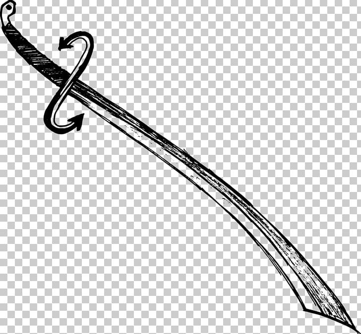 Weapon Sword Sabre Drawing PNG, Clipart, Black And White, Cold Weapon, Com, Download, Drawing Free PNG Download