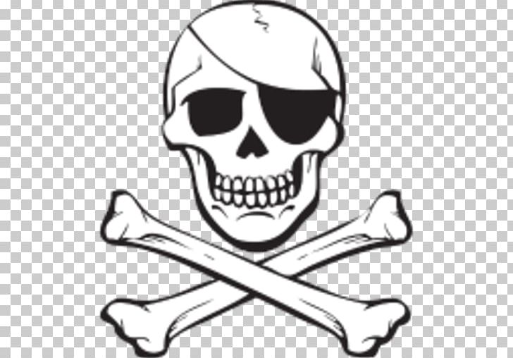 Skull And Crossbones Jolly Roger Piracy PNG, Clipart, Black And White, Bone, Drawing, Fantasy, Flag Free PNG Download